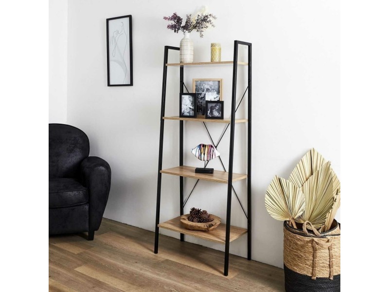 Regał Cilyan L czarny - Intesi