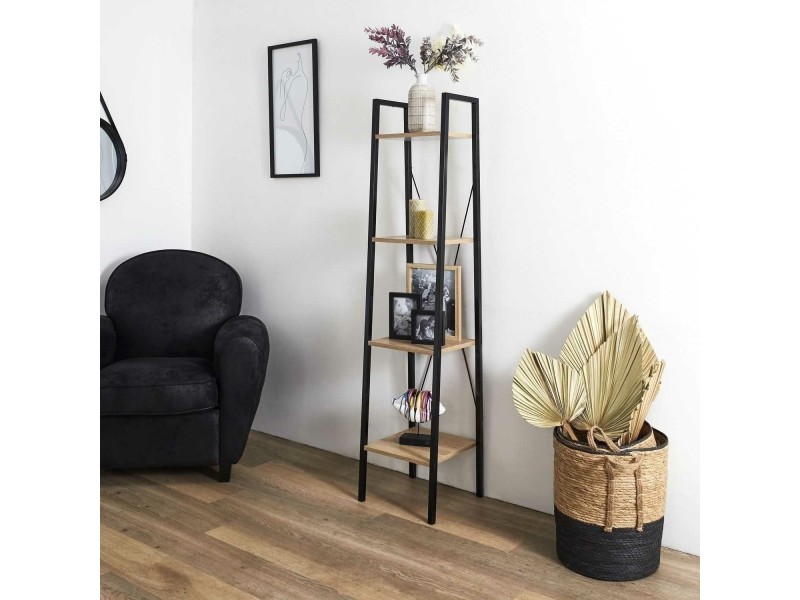 Regał Cilyan M czarny - Intesi