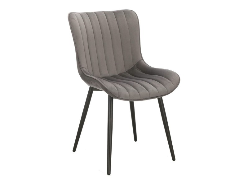 Krzesło Roxino VIC szare pasy pionowe - Intesi