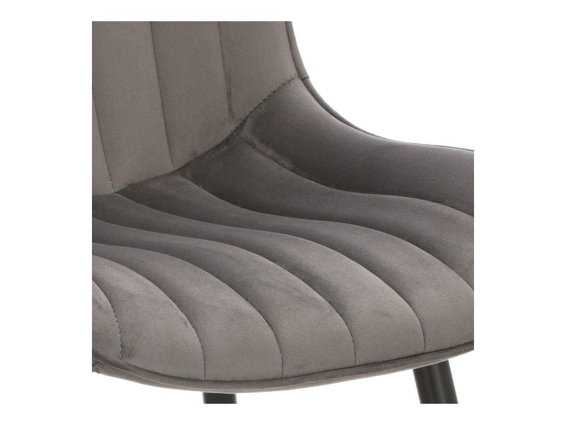 Krzesło Roxino VIC szare pasy pionowe - Intesi