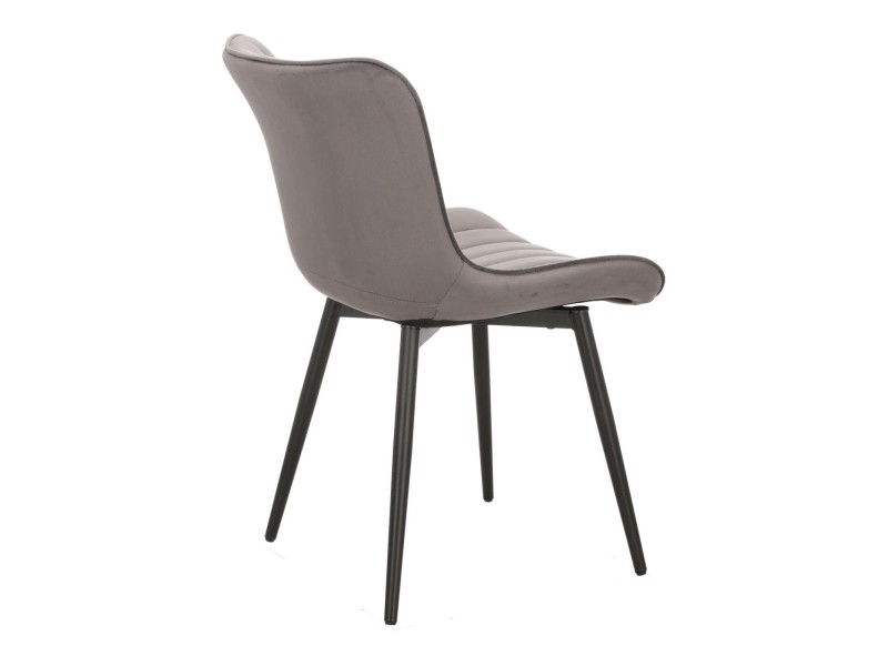 Krzesło Roxino VIC szare pasy pionowe - Intesi