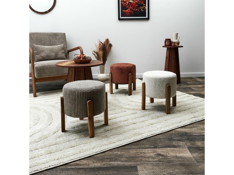 Stołek Scott terakotta sztruksowy - Intesi