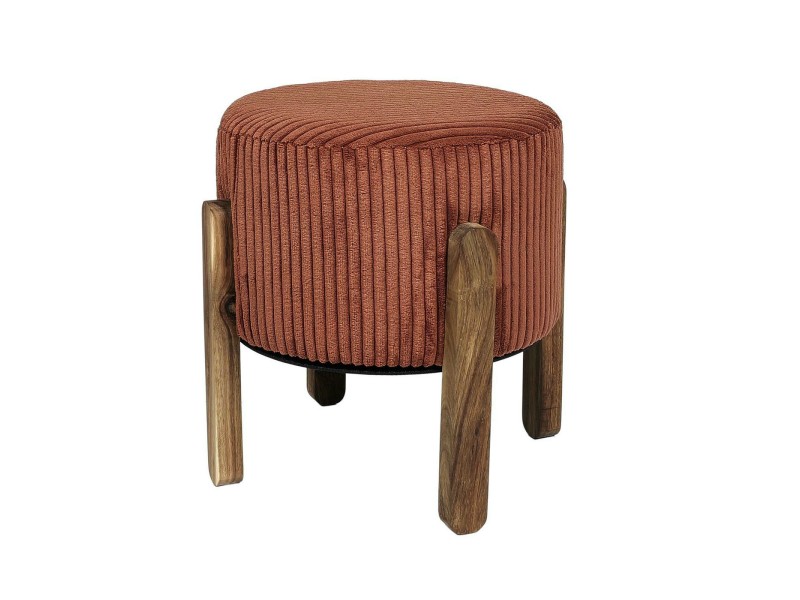 Stołek Scott terakotta sztruksowy - Intesi