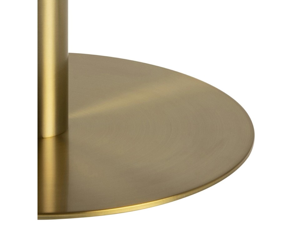 Stół okrągły Corby marmur/złoty 80cm - ACTONA