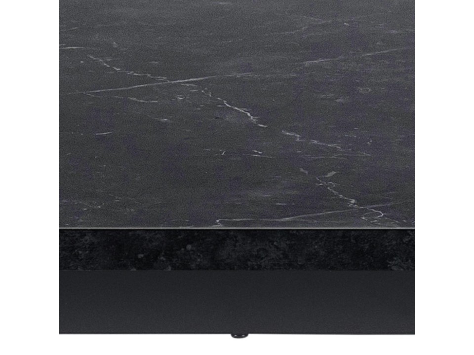 Stół Amble 160x90cm czarny marmurowy - ACTONA