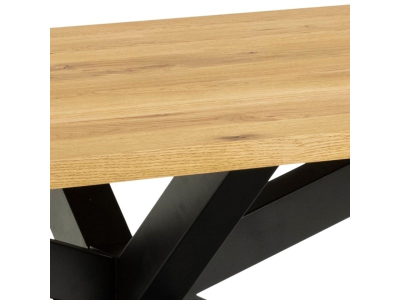 Stół Heaven 220x90cm naturalny/czarny - ACTONA
