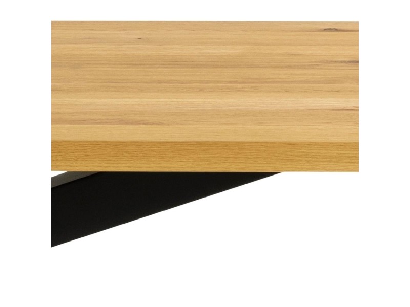 Stół Heaven 220x90cm naturalny/czarny - ACTONA