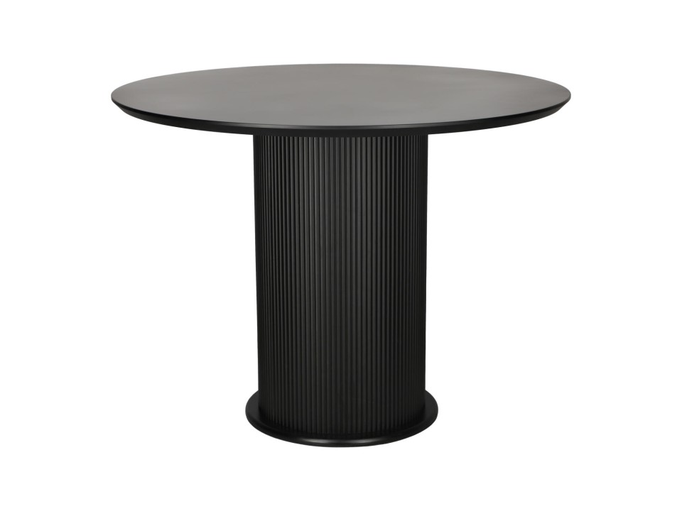 Stół Elia 100cm okrągły czarny - Intesi