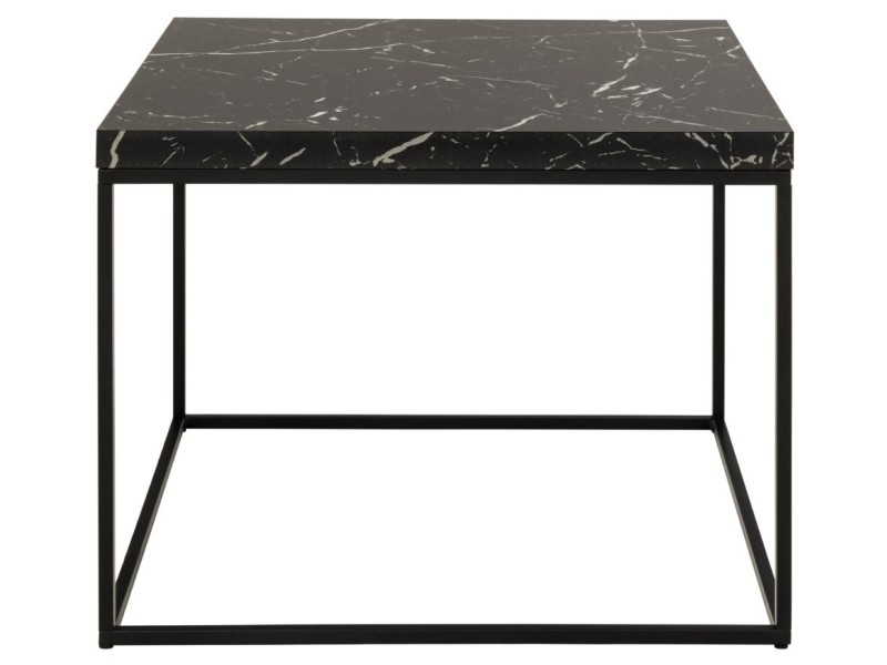 Stolik Barossa 60x60cm czarny marmur - ACTONA