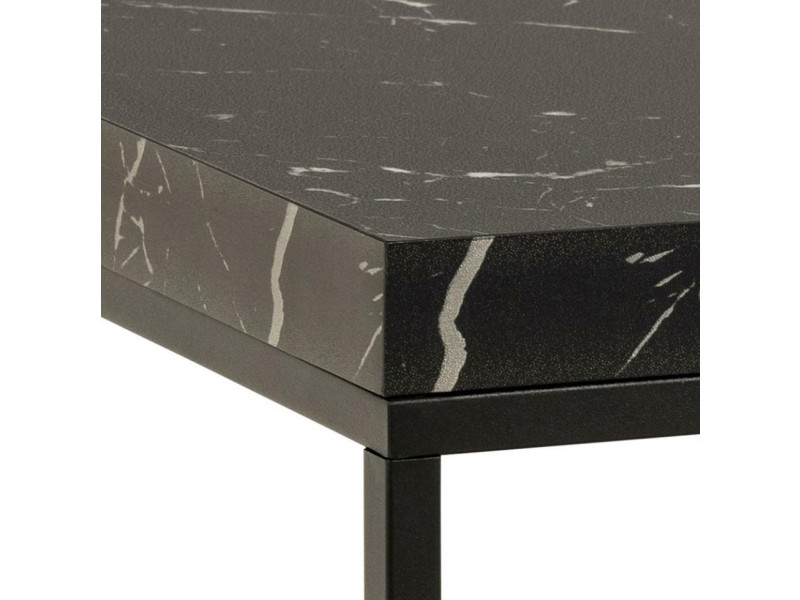 Stolik Barossa 60x60cm czarny marmur - ACTONA