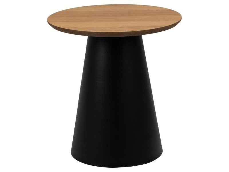 Stolik Soli 45cm dąb/czarny - ACTONA