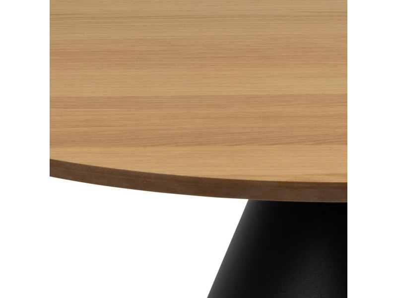 Stolik Soli 85cm dąb/czarny - ACTONA