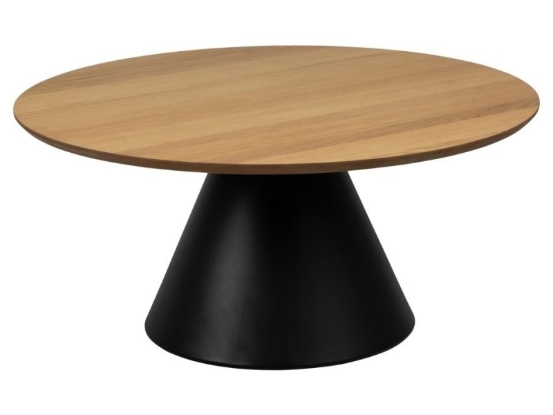 Stolik Soli 85cm dąb/czarny - ACTONA