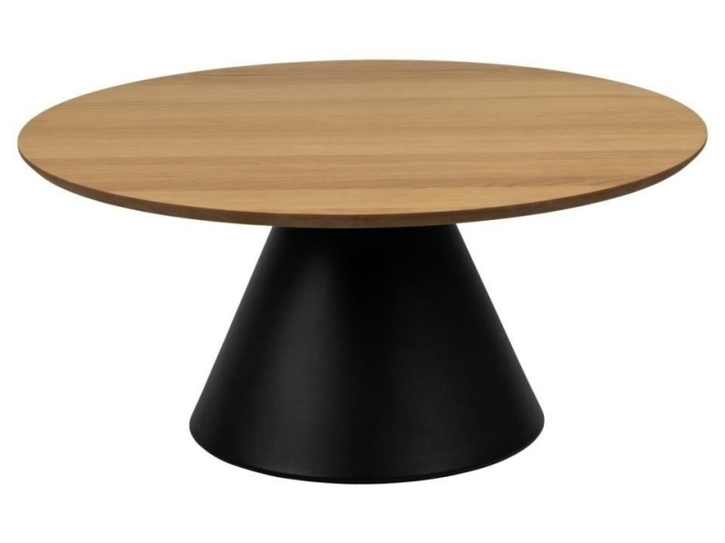 Stolik Soli 85cm dąb/czarny - ACTONA