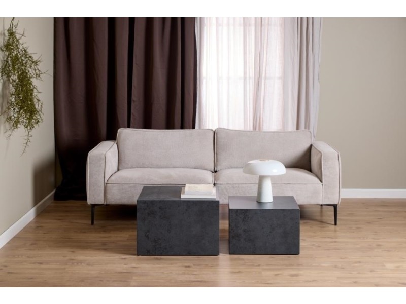 Zestaw 2 stolików kawowych Dice czarny - ACTONA