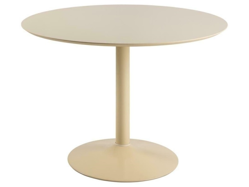Stół Ibiza okrągły 110 beżowy - ACTONA