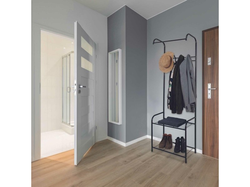 Stojak/ wieszak do przedpokoju czarny - Intesi