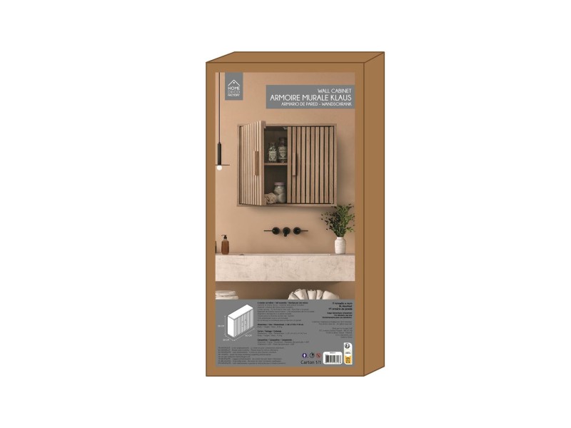 Szafka wisząca Klaus naturalna - Intesi