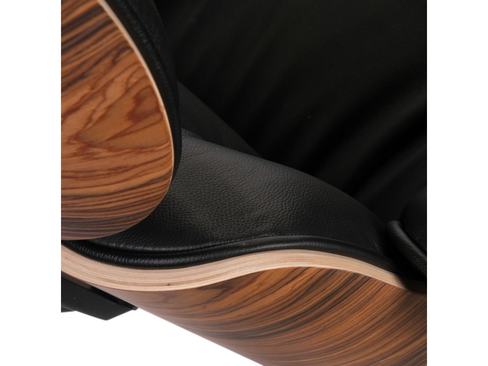 Fotel Vip czarny/rosewood/standard base - d2design