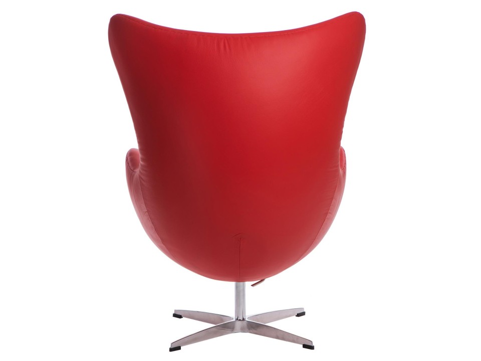 Fotel Jajo czerwona skóra 65 Premium - d2design