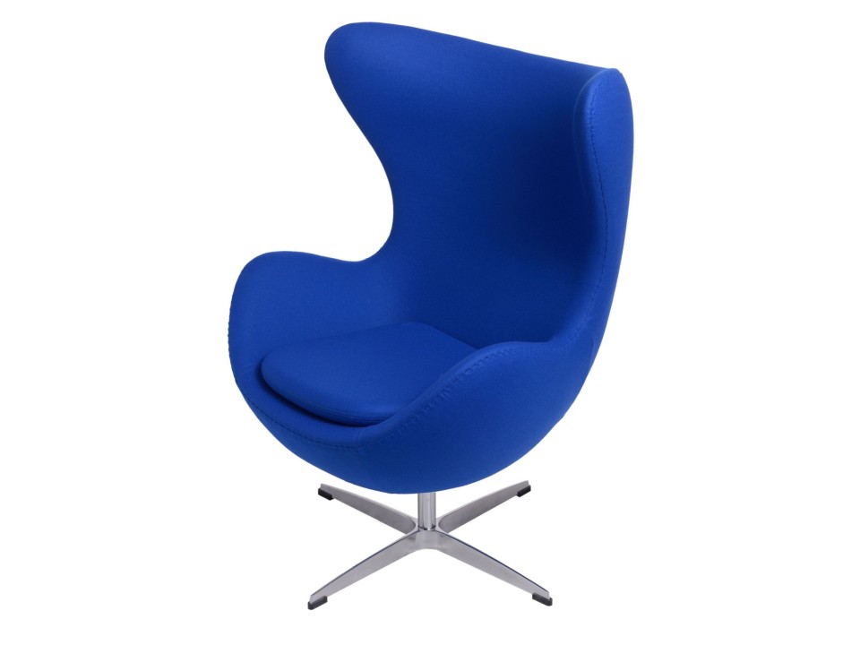 Fotel Jajo niebieski ciemny kaszmir 118 Premium - d2design