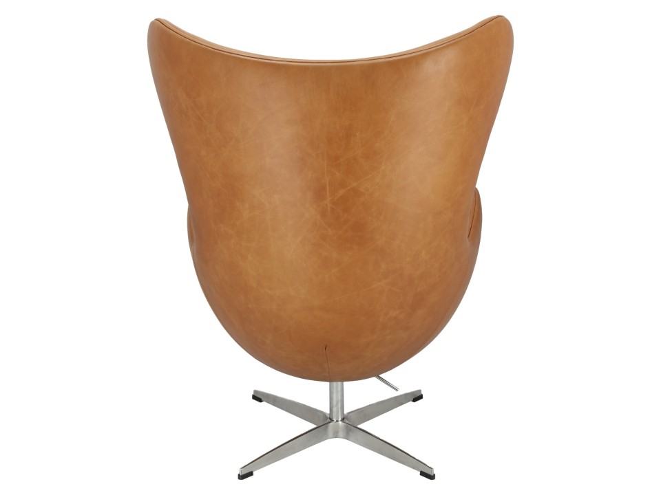 Fotel Jajo brązowy jasny vintage Premium - d2design