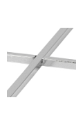 Stolik okrągły Cross szkło/chromowany - ACTONA