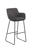 Stołek barowy Lisa dark grey - ACTONA