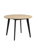 Stół Roxby 105cm naturalny /czarny - ACTONA