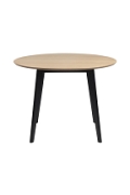 Stół Roxby 105cm naturalny /czarny - ACTONA