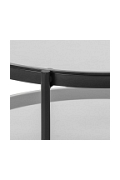 Stolik Bayonne Glass/black - ACTONA