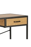 Biurko Seaford Dąb z szufladą naturalny/czarny ( Rozmiar: uniwersalny )