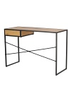 Biurko Seaford Dąb z szufladą naturalny/czarny ( Rozmiar: uniwersalny )