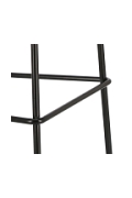 Stołek barowy Grego czarny 75 cm - Intesi