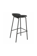 Stołek barowy Grego czarny 75 cm - Intesi