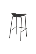 Stołek barowy Grego czarny 75 cm - Intesi