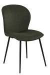 Krzesło Evelyn olive green tapicerowane ( Rozmiar: uniwersalny )