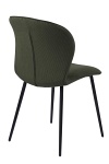 Krzesło Evelyn olive green tapicerowane ( Rozmiar: uniwersalny )