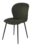 Krzesło Evelyn olive green tapicerowane ( Rozmiar: uniwersalny )