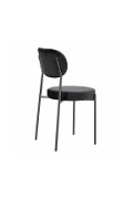 Krzesło Camile Velvet czarne - Intesi