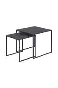 Zestaw stolików Infinity black 50x50 - Intesi