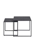 Zestaw stolików Infinity black 50x50 - Intesi