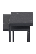 Zestaw stolików Infinity black 50x50 - Intesi