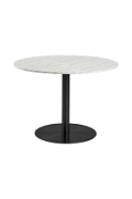 Stół okrągły Corby marmur/czarny 105cm - ACTONA