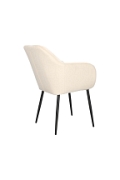 Krzesło Emilia Velvet sand /black - ACTONA