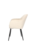 Krzesło Emilia Velvet sand /black - ACTONA
