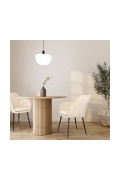 Krzesło Emilia Velvet sand /black - ACTONA