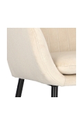 Krzesło Emilia Velvet sand /black - ACTONA