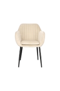 Krzesło Emilia Velvet sand /black - ACTONA