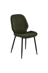 Krzesło Femke zielone tapicerowane ( Rozmiar: uniwersalny )